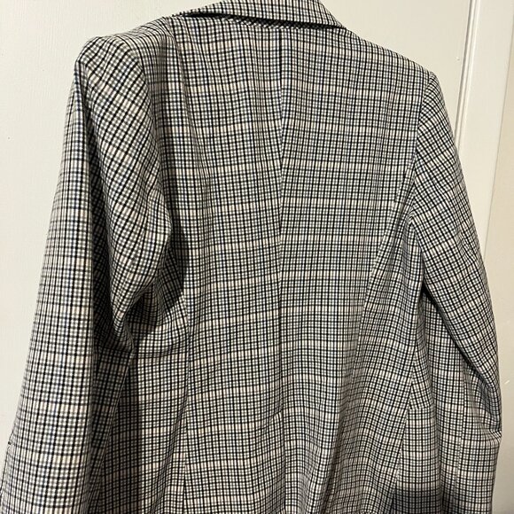 A NEW DAY PLAID LINED BLAZER SZ 10 - Picture 2 of 5